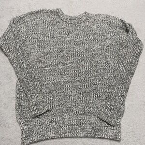 Abercrombie & Fitch‎ Sweater Womens XS/S Heathered Gray Knit Cozy Soft Crewneck